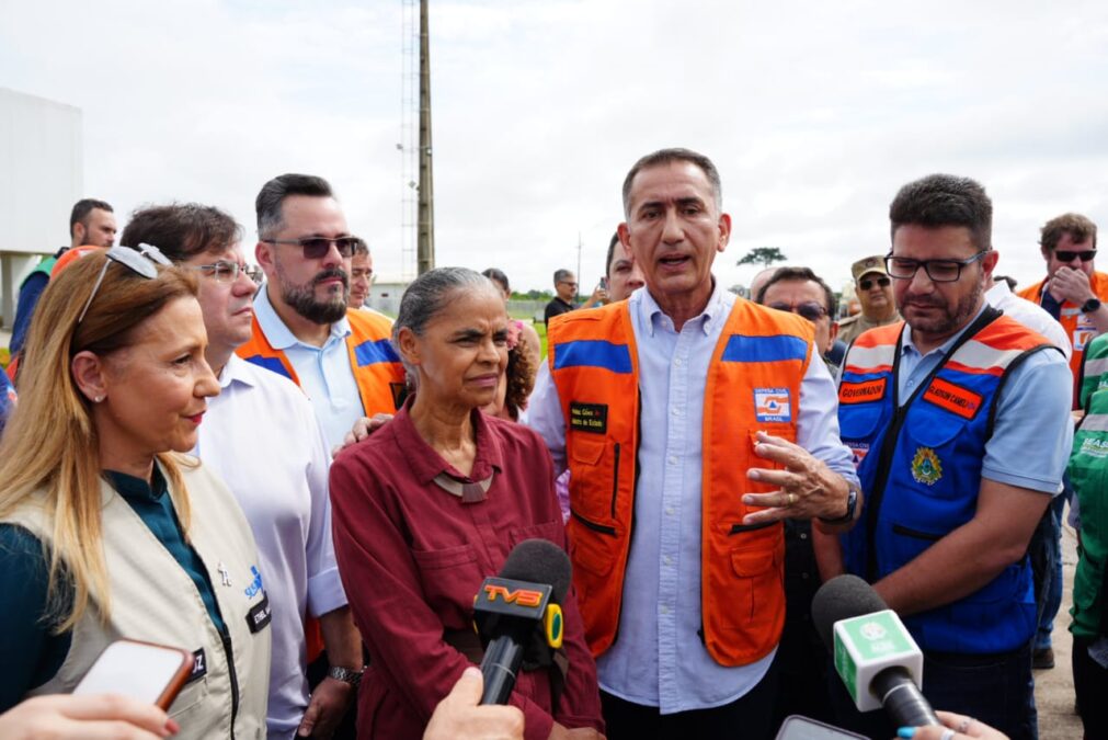 Ministros Marina Silva e Waldez Góes desembarcam no Acre para prestar apoio aos municípios afetados pelas enchentes