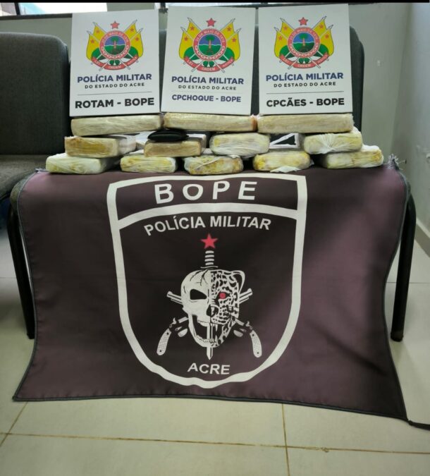Bope apreende mais de 13 quilos de entorpecentes no Calafate