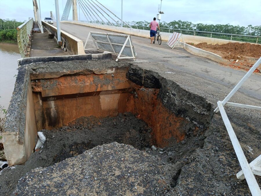 Preocupação crescente em Tarauacá devido a nova erosão na ponte sobre o Rio Tarauacá