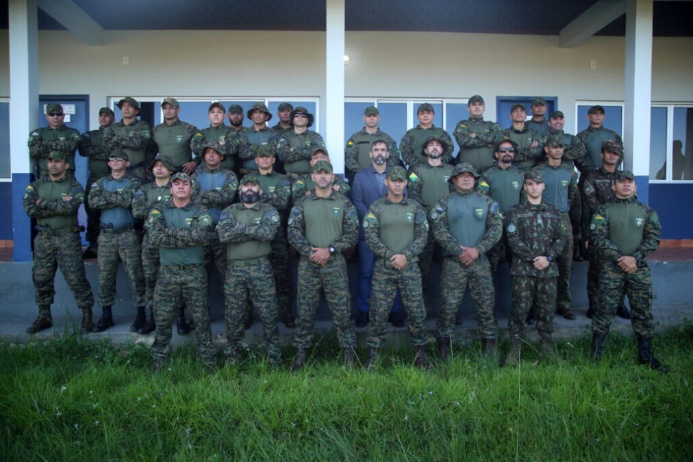 Grupo Especial de Operações em Fronteira recebe instrução de nivelamento com todo efetivo