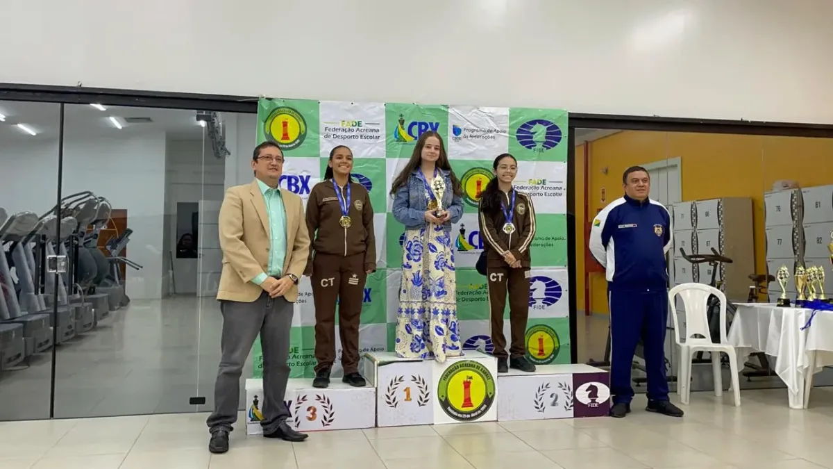 Estudante do Acre vence torneio Pan Amazônico de xadrez e recebe reconhecimento nacional