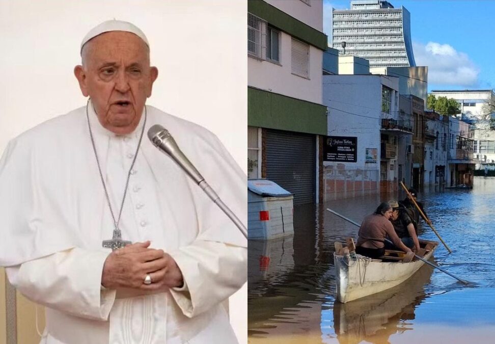 Papa Francisco doa 100 mil euros para auxiliar vítimas das chuvas no Rio Grande do Sul