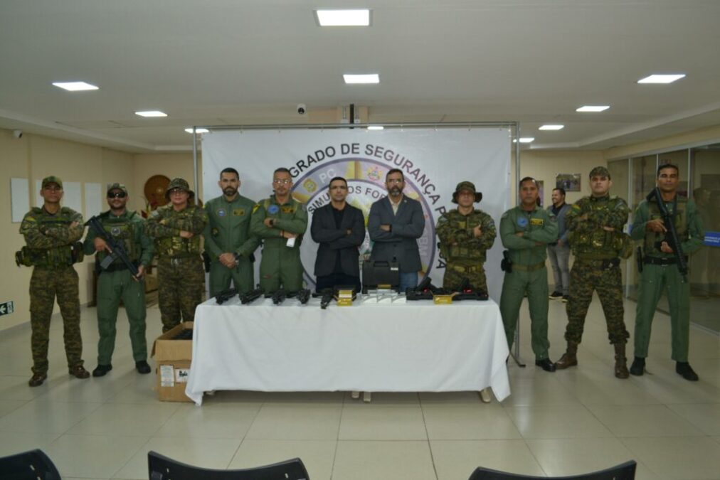 Segurança Pública do Acre recebe armamento para reforçar policiamento nas fronteiras