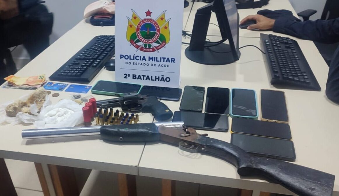 Polícia Militar frustra plano de vingança e prende 8 pessoas armadas no Acre