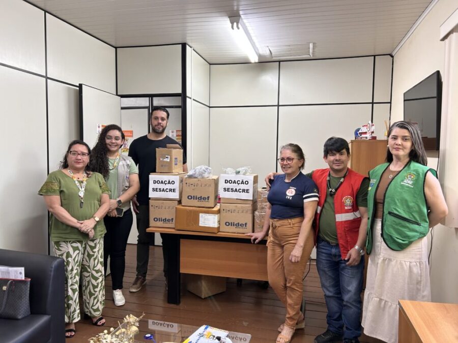 Sesacre realiza curso e entrega insumos para Distrito Sanitário Indígena do Alto Rio Purus