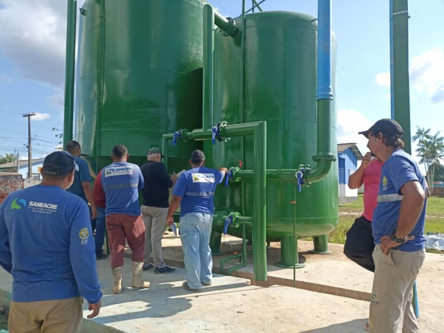 Saneacre instala nova estação de tratamento em Manoel Urbano durante revitalização da unidade principal