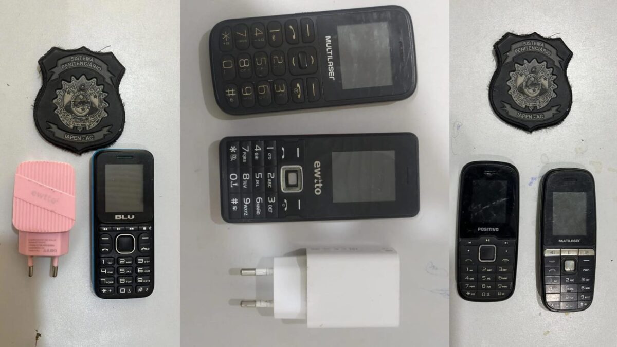 Polícia Penal apreende celulares jogados no presídio Evaristo de Moraes