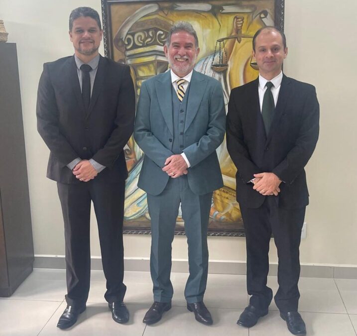 Vice-presidente do TJAC recebe dirigentes do Tribunal de Justiça Desportiva da Federação de Futebol do Acre