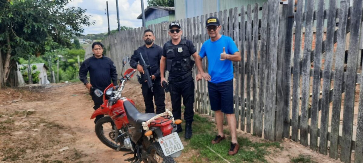 Polícia Penal recupera motocicleta furtada em Sena Madureira