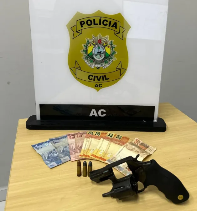 Polícia Civil do Acre realiza prisão em flagrante em Cruzeiro do Sul por tráfico de drogas e posse ilegal de arma