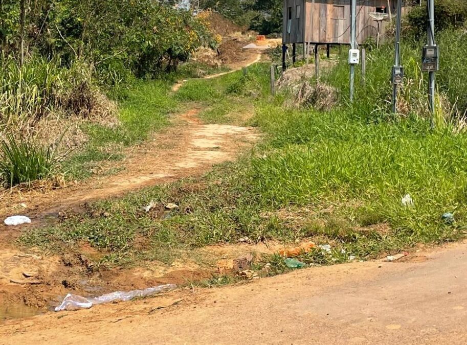 Morador de Sena Madureira denuncia abandono de rua no bairro Jardim Primavera