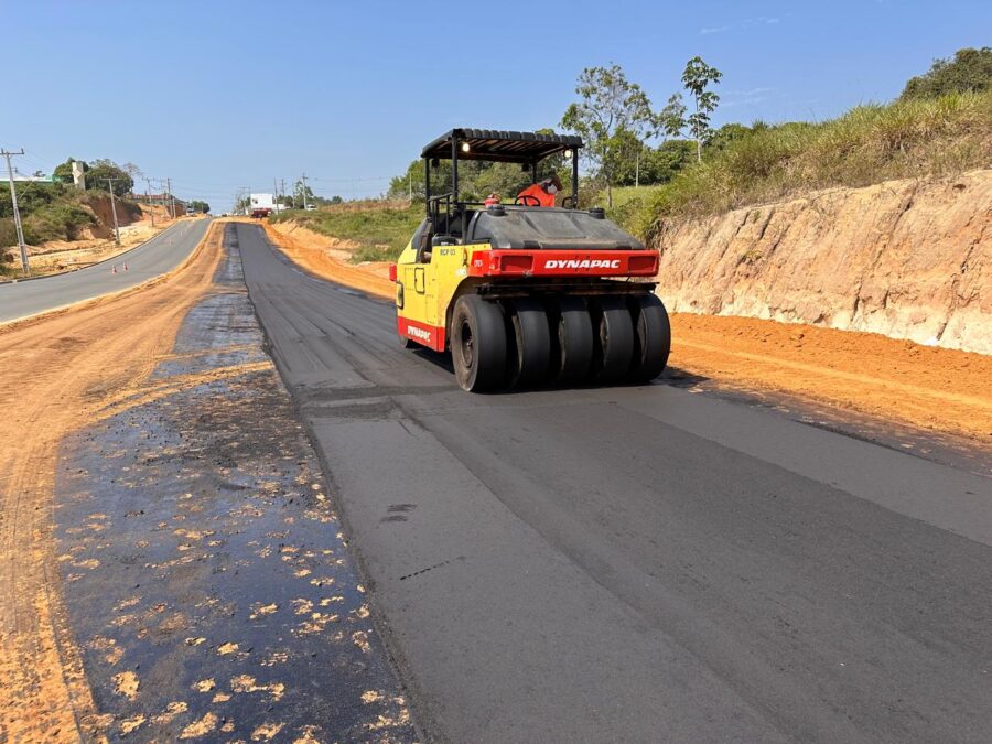Com 91% de execução, obra de duplicação da AC-405 avança com trabalho do Deracre
