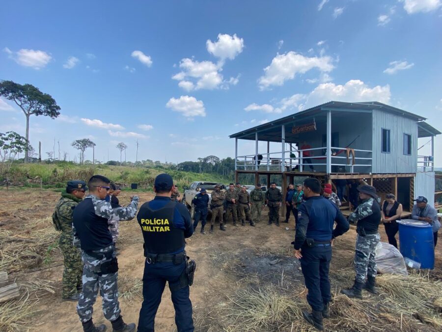 Forças Policiais realizam operação integrada no Rio Iaco com participação de 30 agentes