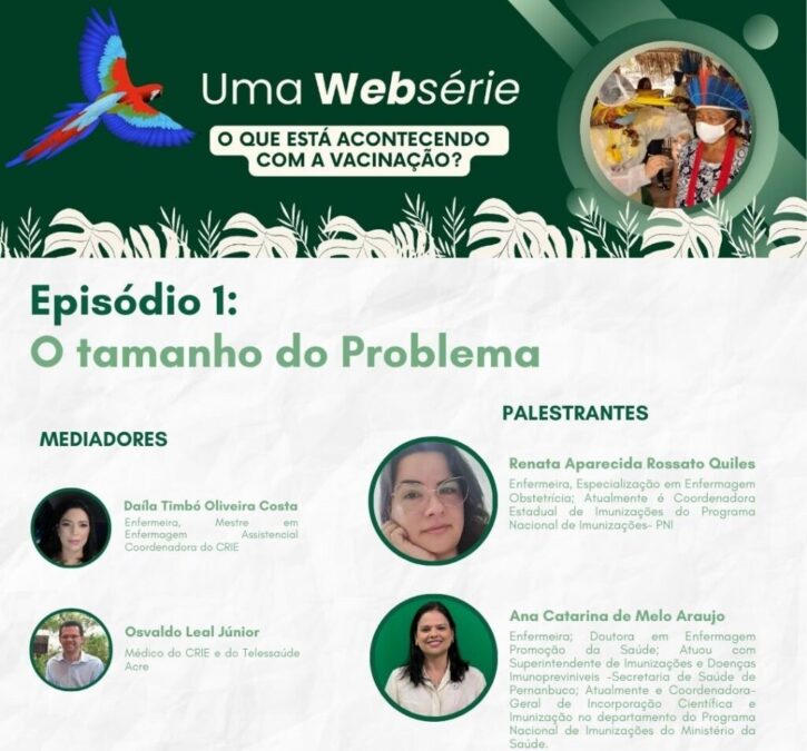 Saúde lança websérie com 10 episódios sobre vacinação no Youtube
