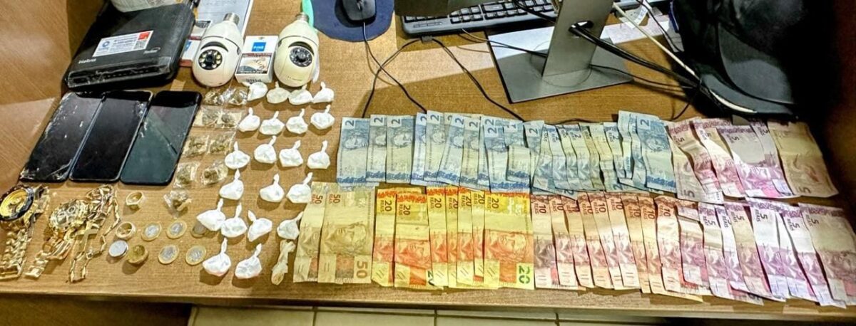 Polícia Militar apreende entorpecentes e dinheiro em Senador Guiomard