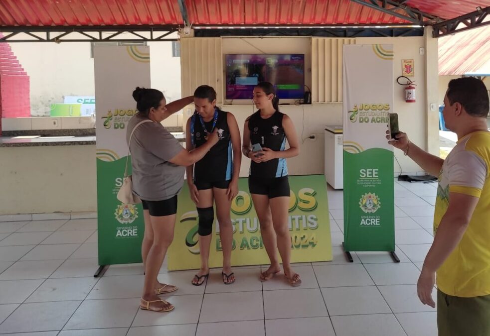 Sena Madureira brilha no vôlei de praia nos Jogos Escolares 2024