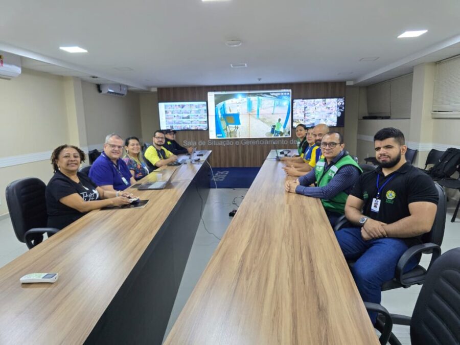 Sala de situação da Segurança Pública do Acre monitora realização do Concurso Nacional Unificado no estado
