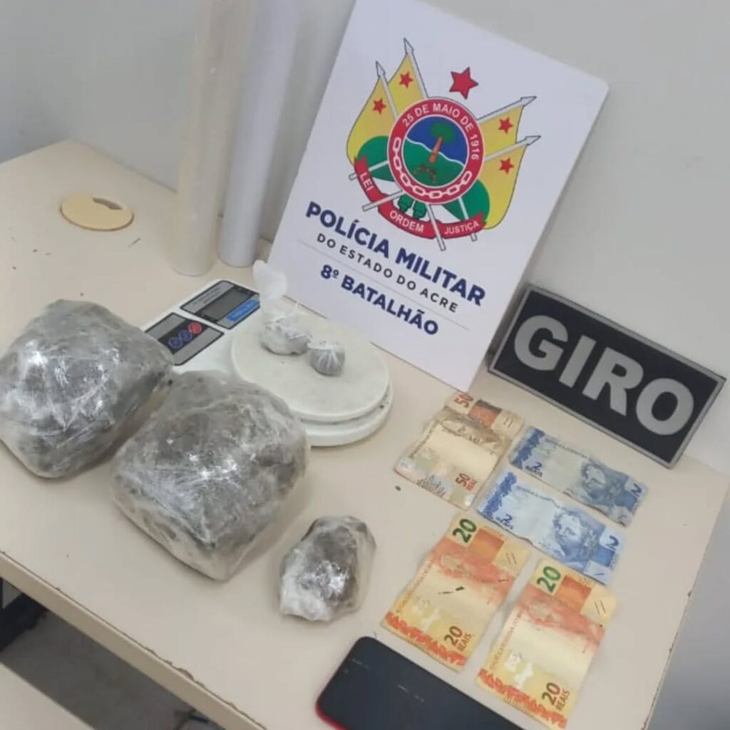 Polícia Militar apreende droga e prende dois suspeitos em Sena Madureira