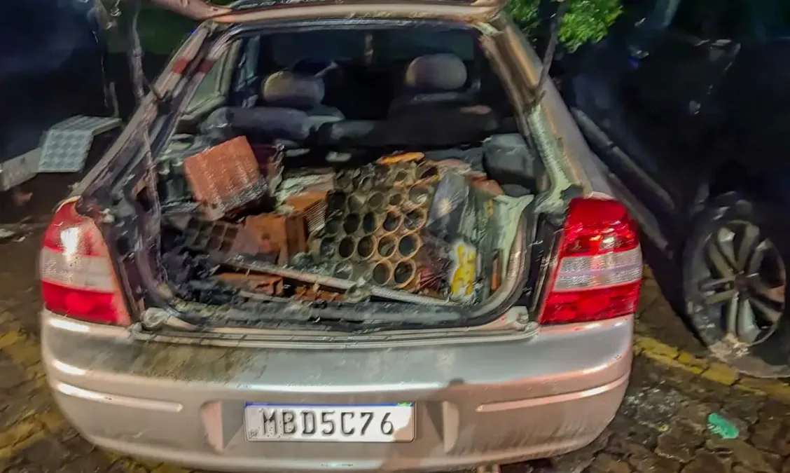 Placa do carro que explodiu em Brasília é de Santa Catarina