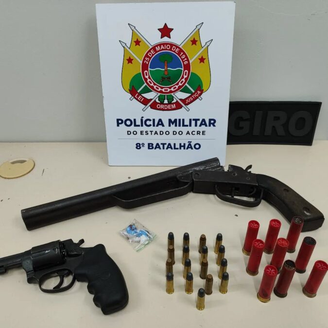 Polícia Militar prende suspeitos e apreende armas em Sena Madureira