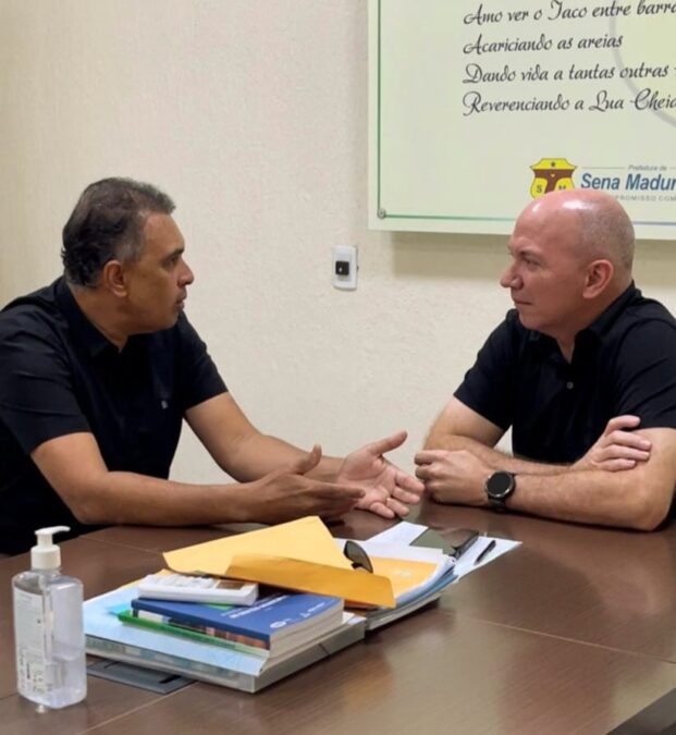 Gerlen Diniz e Jairo Cassiano confirmam agenda do senador Alan Rick na próxima sexta-feira em Sena Madureira