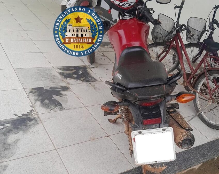 Polícia Militar recupera moto furtada em Rio Branco com auxílio de cerco eletrônico