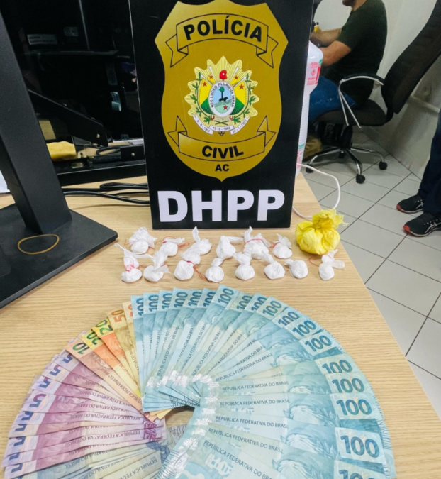 Polícia Civil do Acre prende foragido da Justiça por tráfico de drogas em Rio Branco