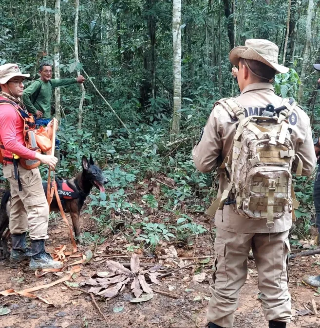 Operação de busca em Sena Madureira não encontra homem desaparecido, apesar de esforços com cão de resgate