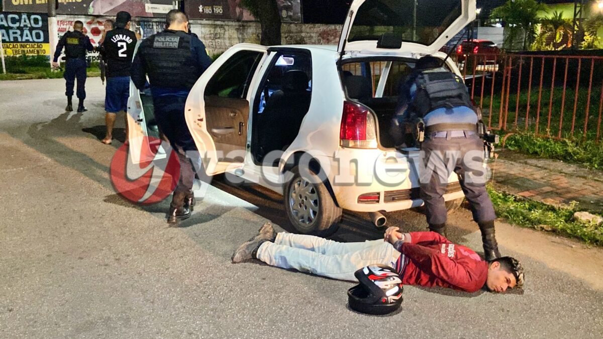 Policial Militar à paisana impede assalto no bairro do Bosque; um suspeito é detido com arma municiada