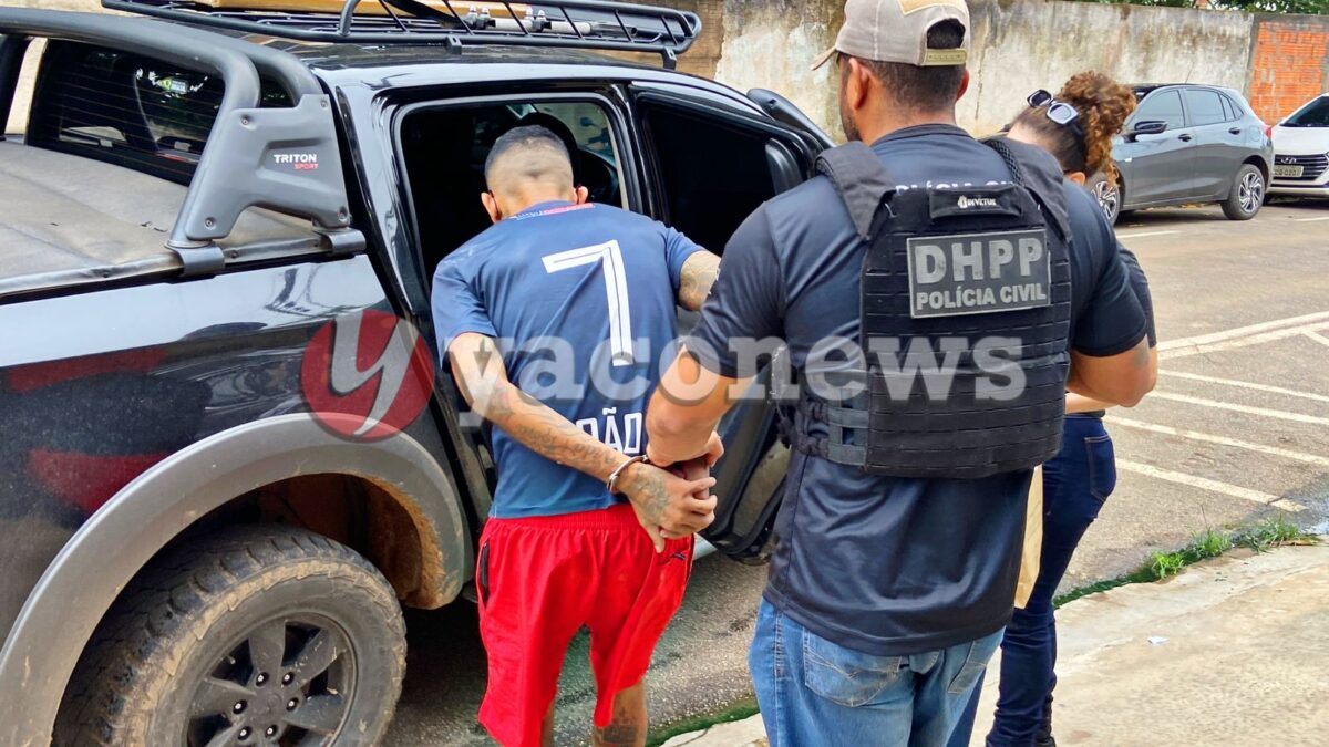 “Pitbull” é preso pela DHPP acusado de integrar organização criminosa e participação em homicídios em Rio Branco