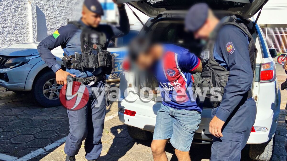 Polícia Militar prende foragido da justiça após conversão proibida no centro de Rio Branco