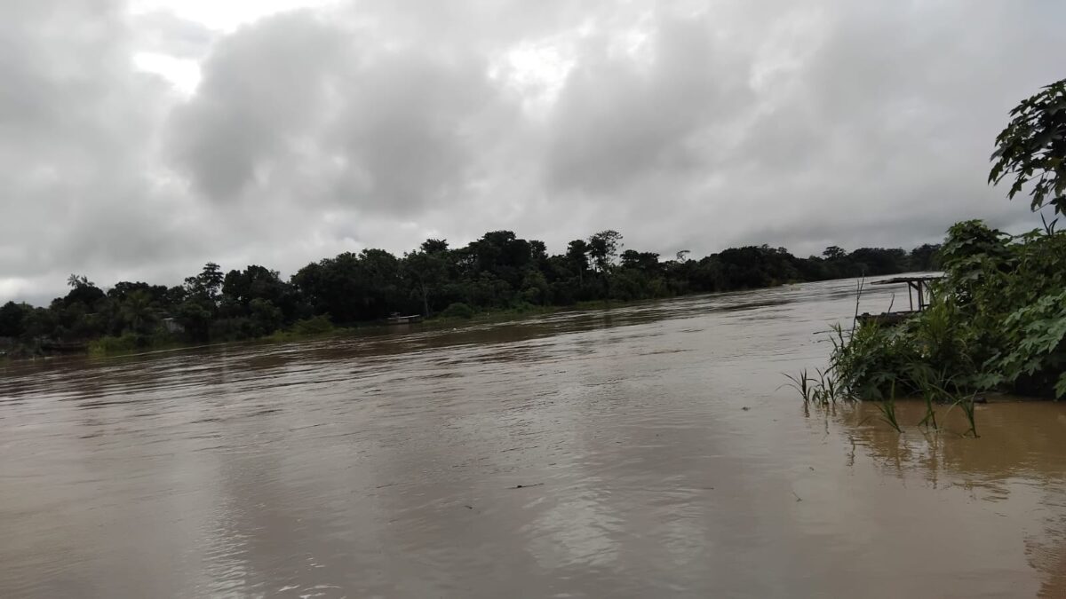 Rio Iaco está a apenas 18 centímetros da cota de alerta em Sena Madureira