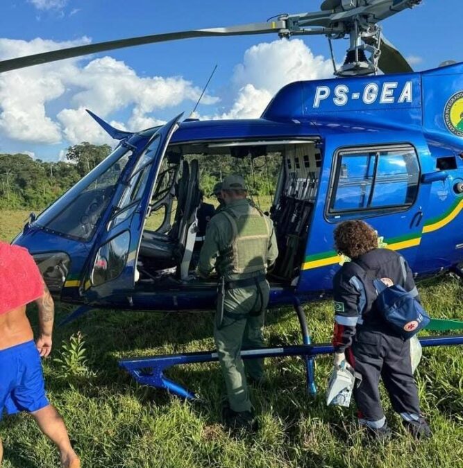 Equipe do CIOPAER em conjuto com o Samu realizam resgate de idosa em zona rural em Manoel urbano
