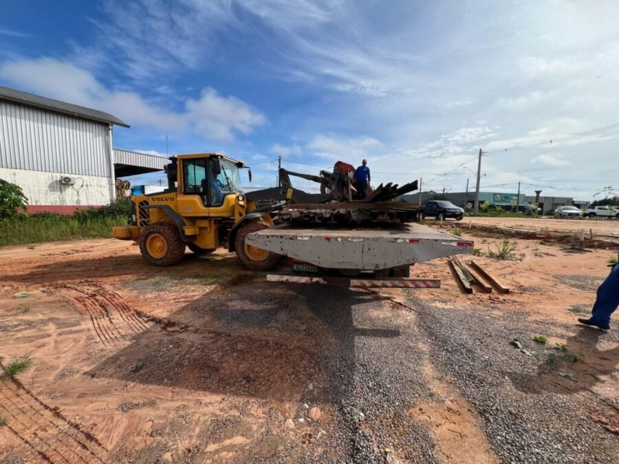 Mais insumos são enviados para a construção da passarela sobre o Rio Amônia