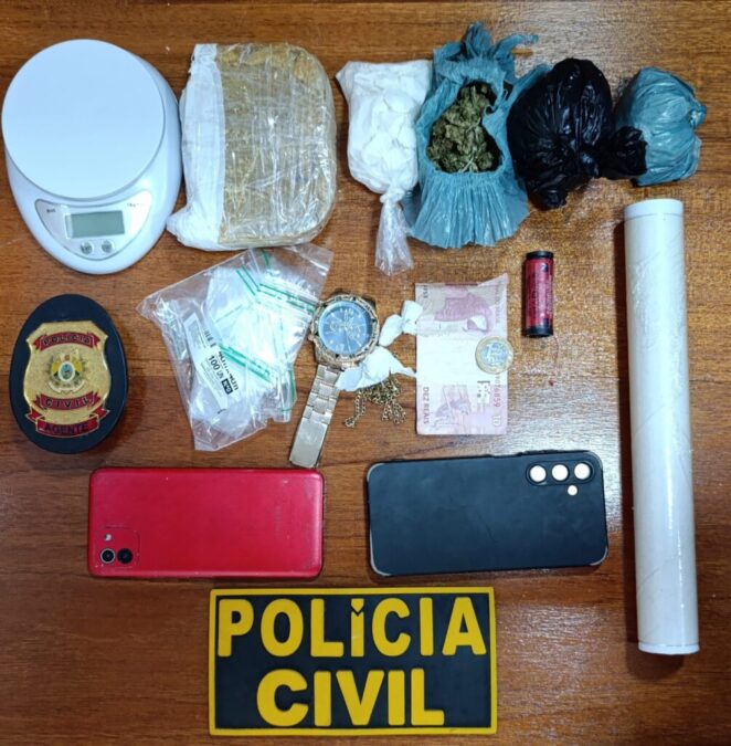Dupla é presa por tráfico de drogas após denúncia anônima em Tarauacá