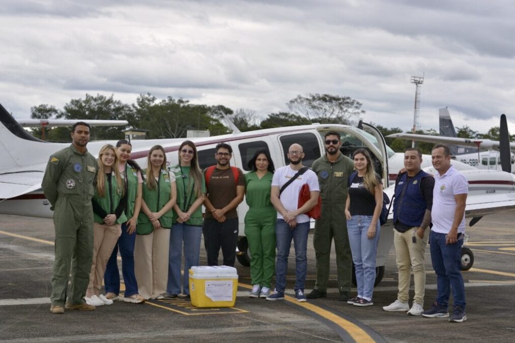 Acre realiza transporte aéreo de fígado para transplante em operação entre Sejusp e Sesacre
