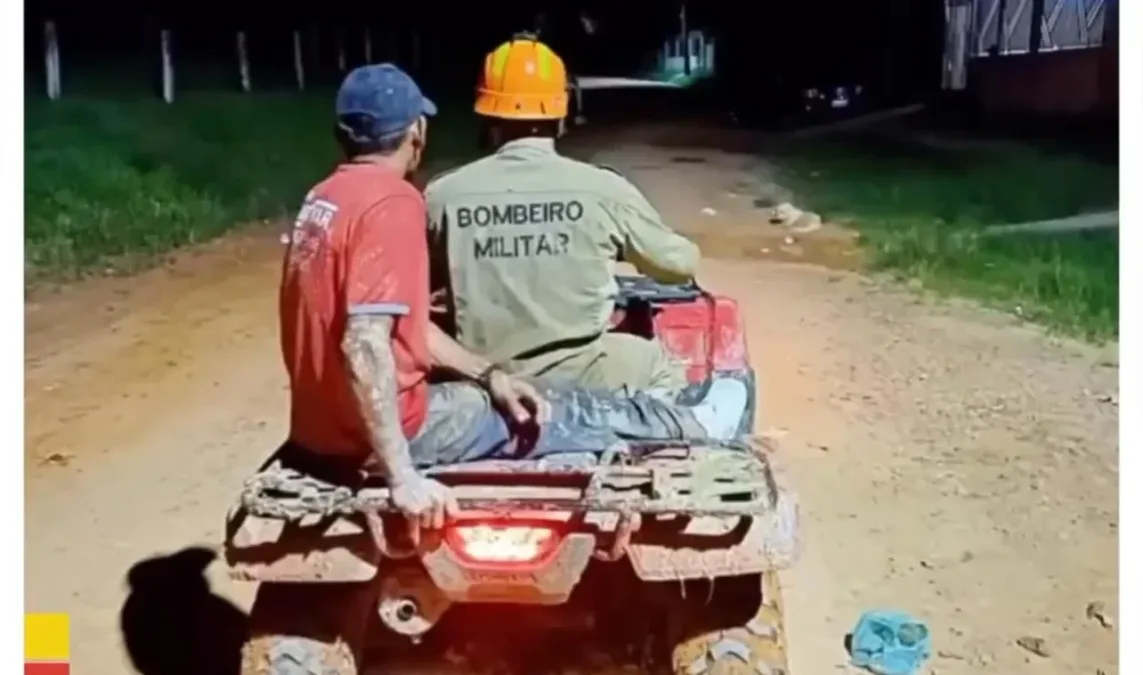 Homem ferido por armadilha de caça é resgatado pelos bombeiros em área de mata em Feijó