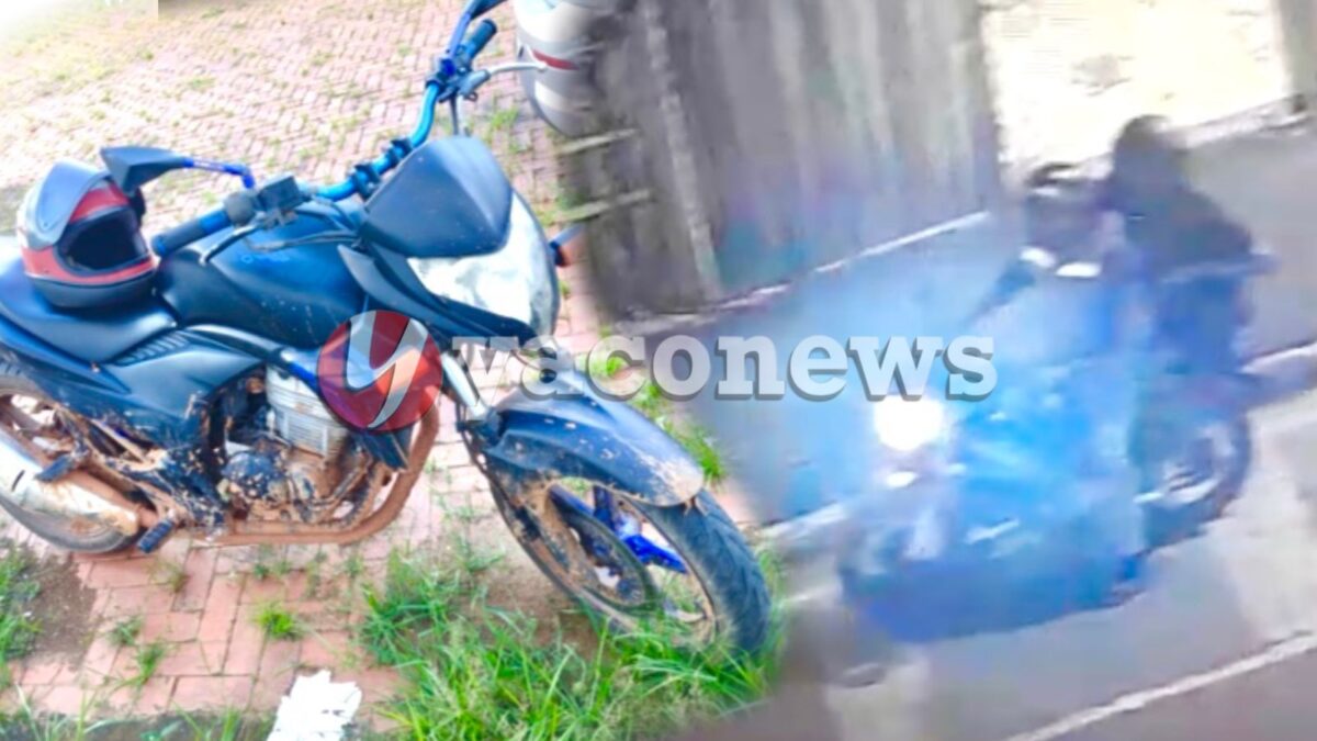 Motocicleta utilizada no ataque da gameleira é apreendida pela Polícia Militar no segundo distrito de Rio Branco