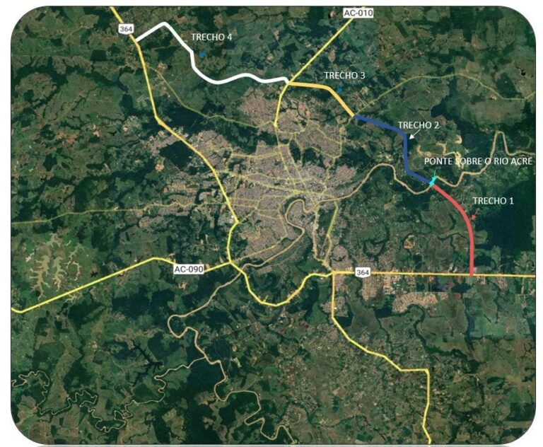 Arco Metropolitano vai melhorar a mobilidade urbana da capital acreana. Imagem: Divulgação