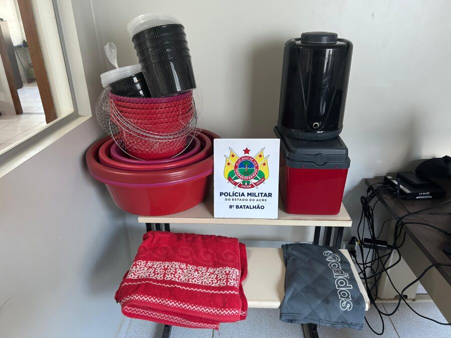 Polícia Militar de Sena Madureira age rápido e recupera objetos furtados no bairro Cafezal