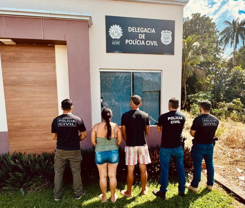 Casal é preso por tráfico de drogas em Rodrigues Alves após investigação de furto de motocicleta