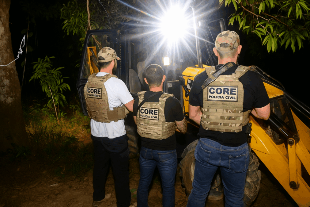 Polícia Civil do Acre recupera retroescavadeira furtada da Prefeitura de Rio Branco