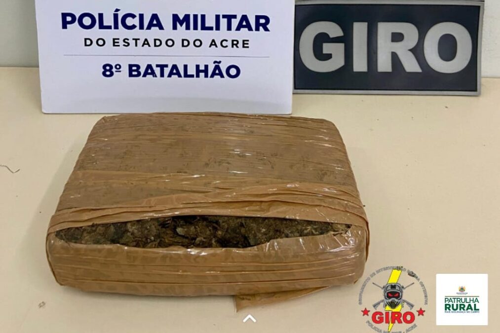 Adolescente é flagrado com 1 kg de droga durante abordagem na BR-364