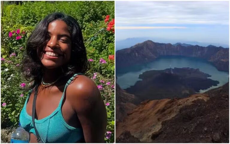 Juliana Marins foi achada morta em trilha de vulcão; Monte Rinjani, na Indonésia, em foto de dezembro de 2014 — Foto: Skyseeker/Flickr/Creative Commons