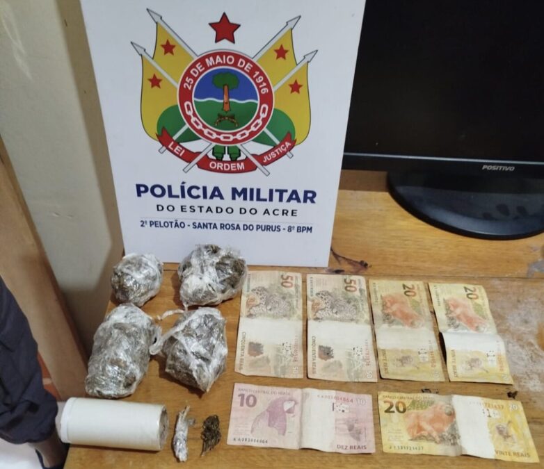 Polícia Militar apreende drogas e menor suspeito de tráfico em Santa Rosa