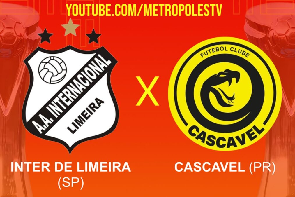 Série D: assista ao vivo e com imagens ao jogo entre Inter de Limeira-SP e Cascavel-PR