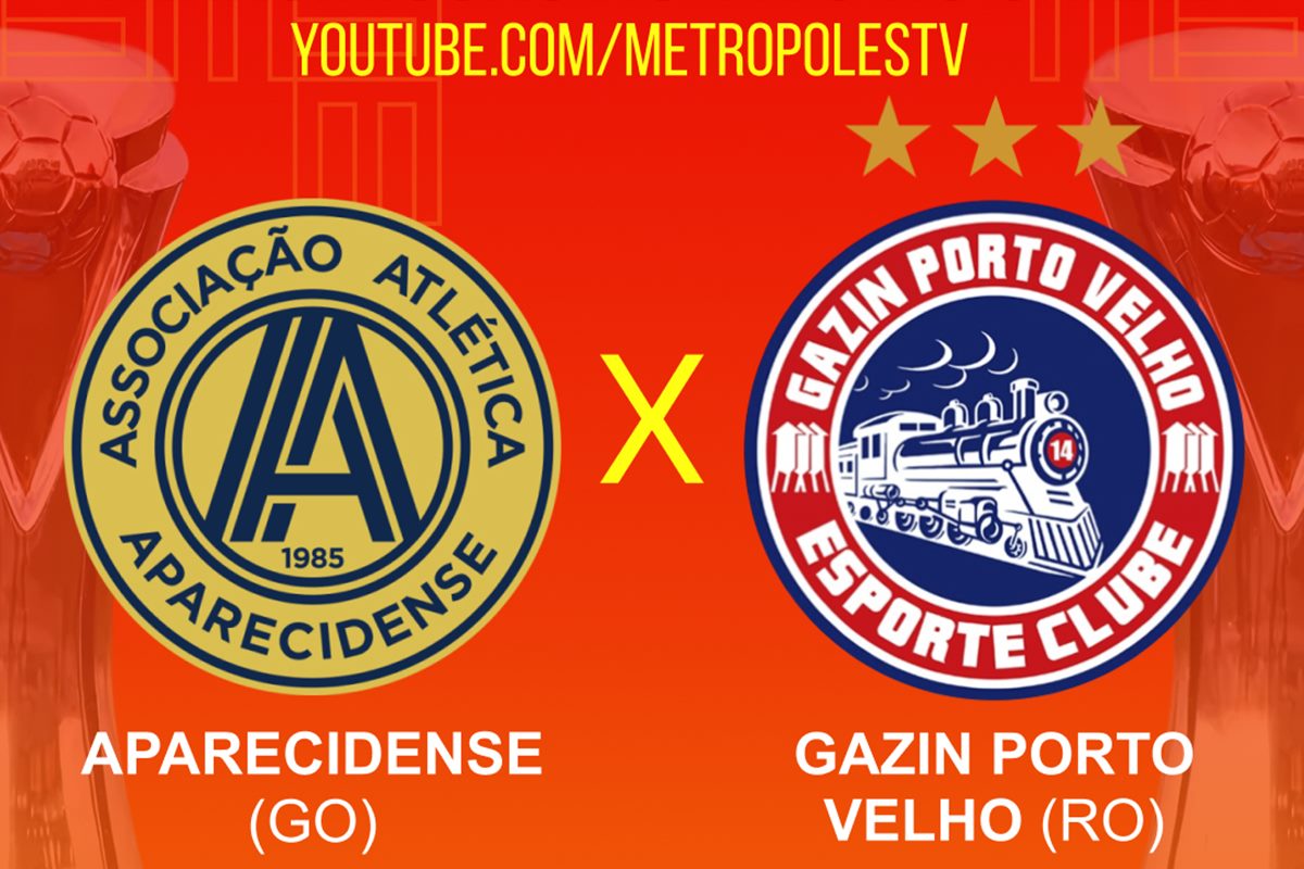Série D: assista ao vivo e com imagens ao jogo entre Aparecidense-GO e Gazin-RO