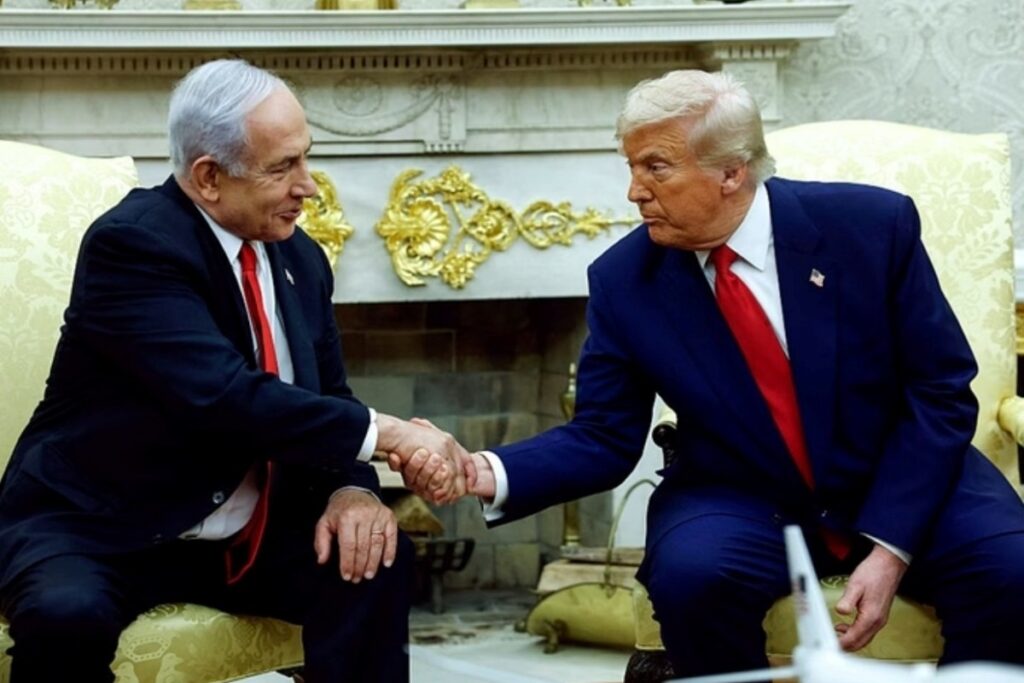 trump-e-netanyahu-se-reunem-para-debater-conflito-entre-israel-e-hamas
