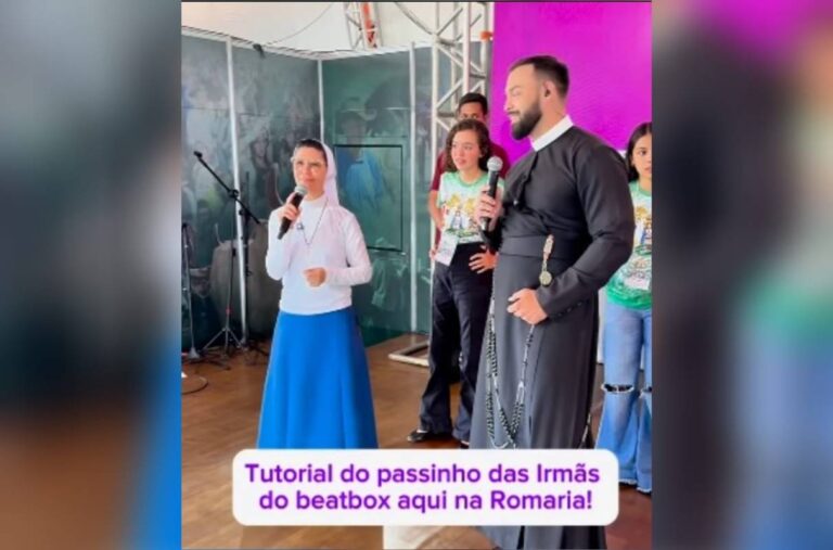 apos-viralizar-com-beatbox,-freira-faz-tutorial-de-passinho-em-romaria