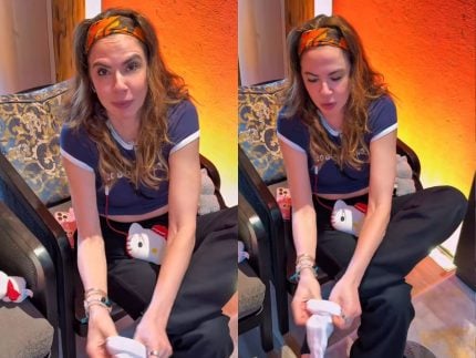 luciana-gimenez-testa-limpeza-do-japao-com-meia-branca-e-fica-impressionada